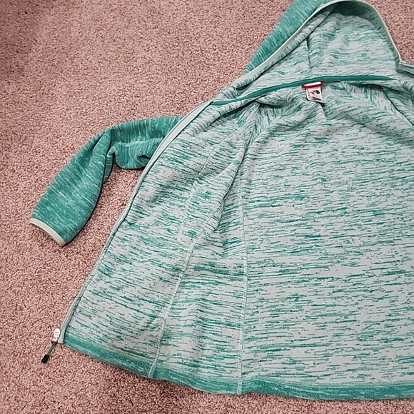 The North Face Womens M Sea Foam Green 100% Polyester Hooded Full Zip Jacket - Picture 11 of 12